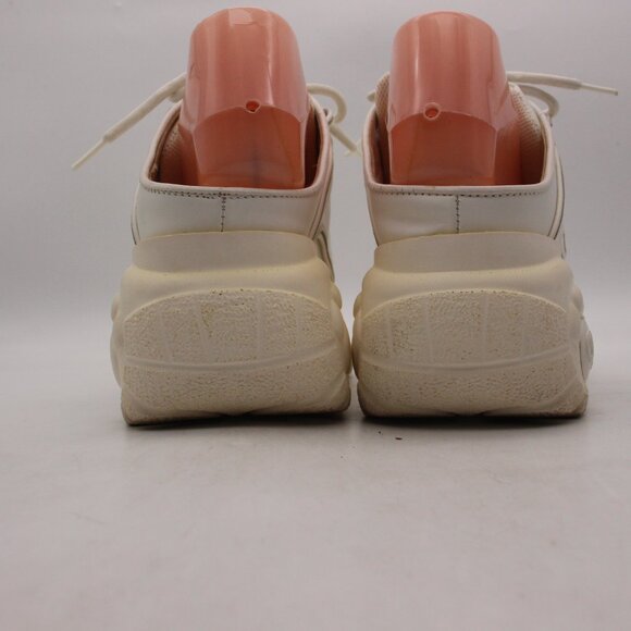 Buffalo London Women’s EU Size39 Classic Platform Mule White Leather Slip On - Picture 5 of 12